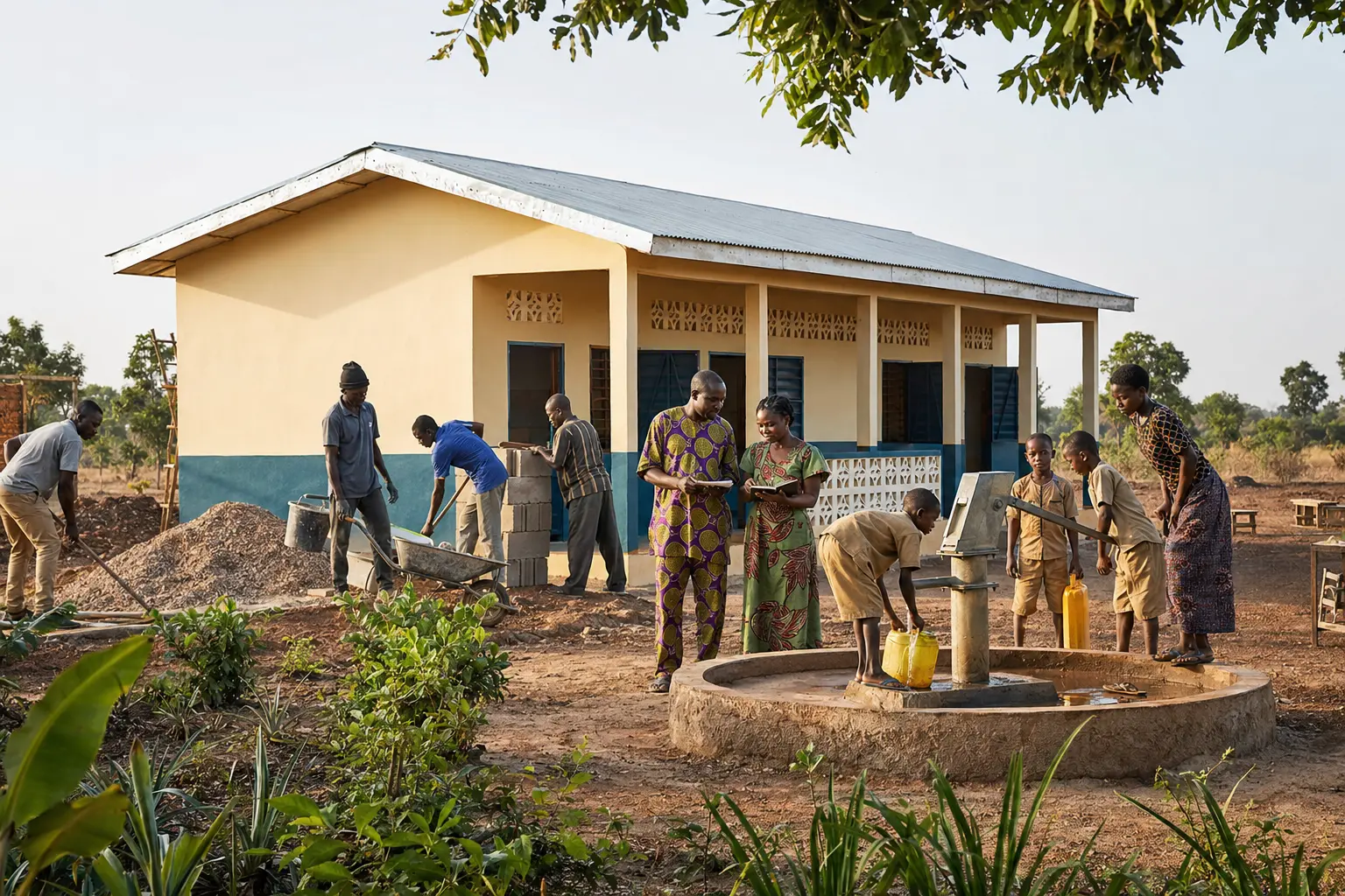 Schulen und Trinkwasser in Benin